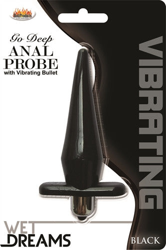 Wet Dreams Go Deep Anal Probe With Vibrating Bullet - Black