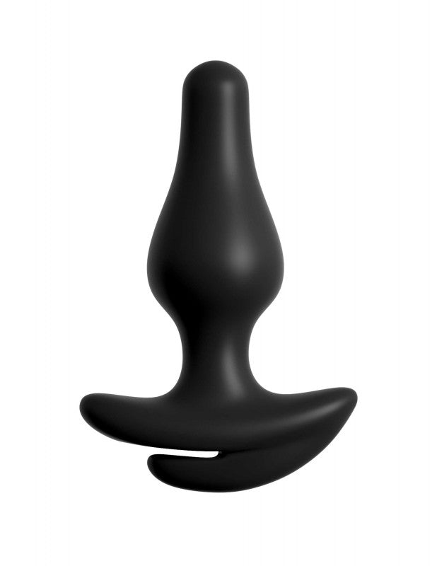 Hookup Panties Crotchless Love Garter - Black - Small - Large
