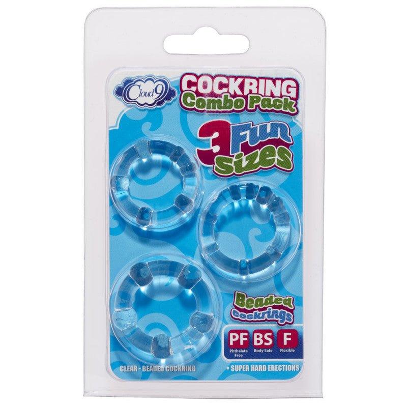 Ring Combo Beaded - Clear