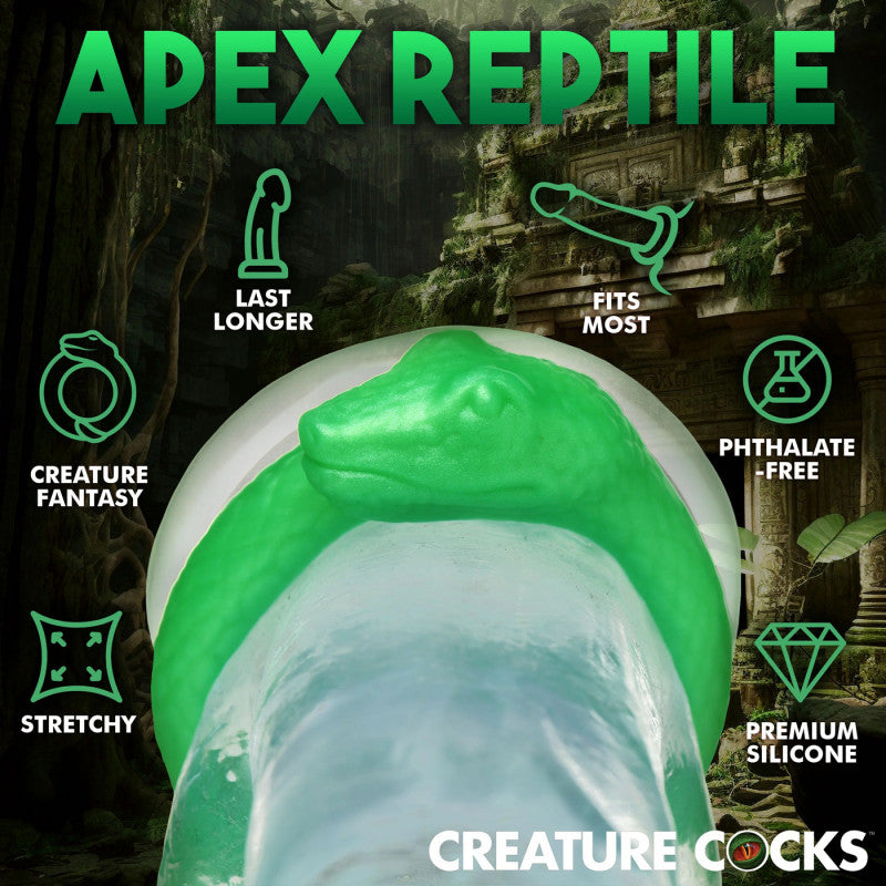 Serpentine Silicone  Ring - Green