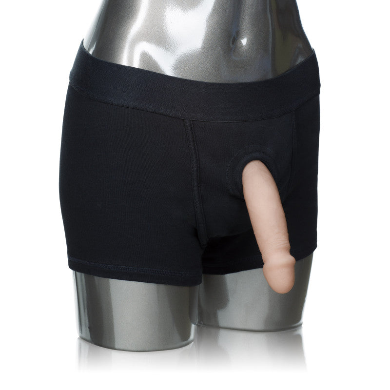 Packer Gear Black Boxer Brief Harness - Medium-Large