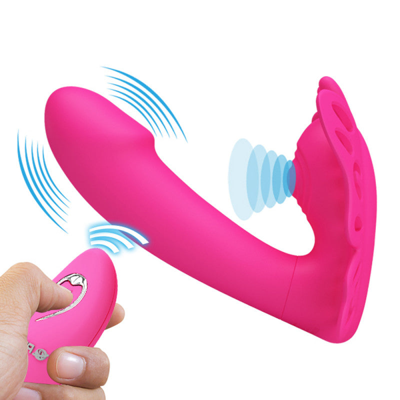 Pretty Love Katherine Wearable Butterfly Vibrator - Fuchsia - SomethingSexyPlanet Pretty Love Katherine Wearable Butterfly Vibrator - Fuchsia - SomethingSexyPlanet