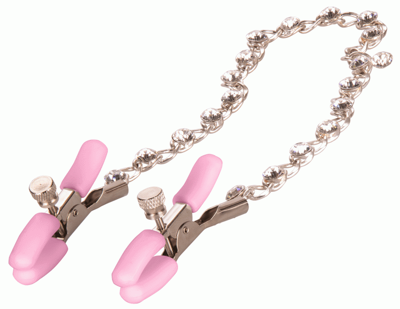 First Time Crystal Nipple Teasers - Pink