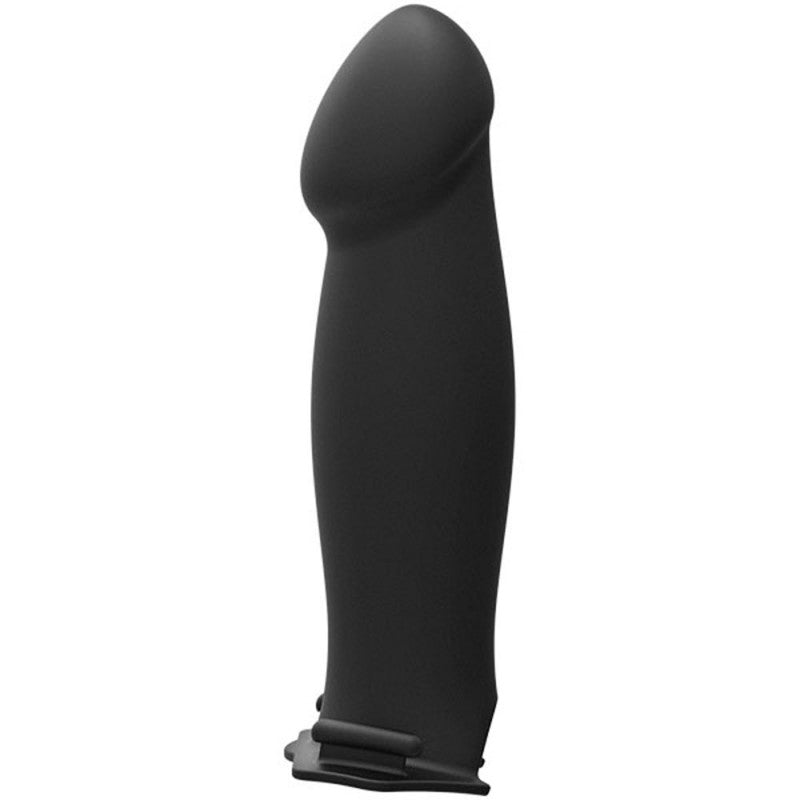 Body Extensions - Hollow Bulbed Strap-on 2-Piece  Set With  Vibrator - Black