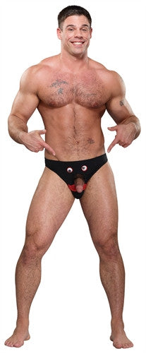 Mr. Nose Bikini -  Black - One Size