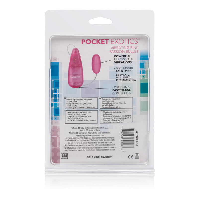 Pocket Exotics Pink Passion Bullet