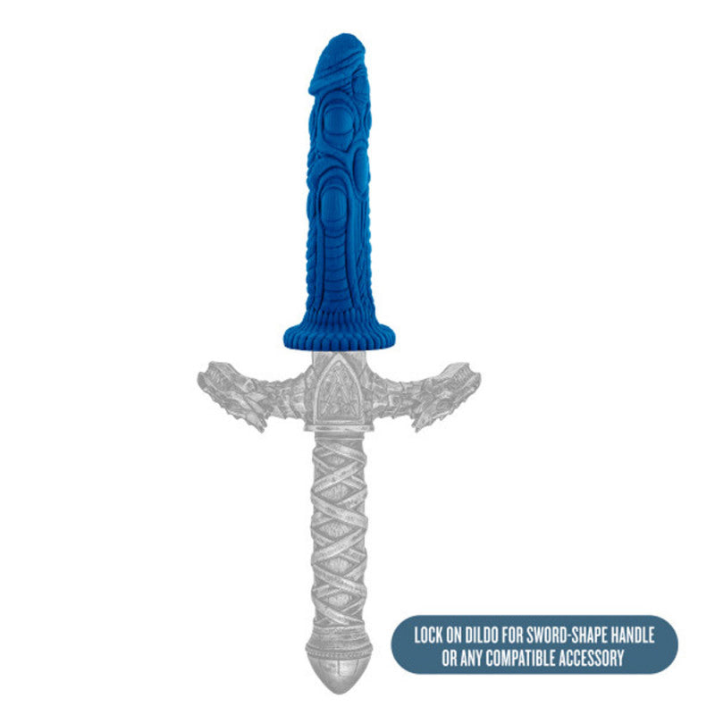 The Realm - Draken - Lock on Dildo - Blue