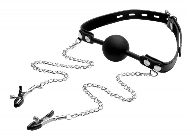 Silicone Ball  W/nipple Clamps