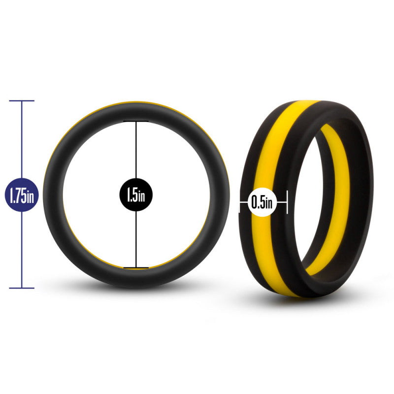 Performance - Silicone Go Pro  Ring -  Black/gold/black