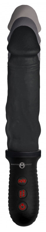 8x Auto Pounder Vibrating and Thrusting  With Handle - Black