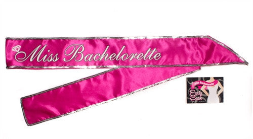 Miss Bachelorette Sash - Hot Pink