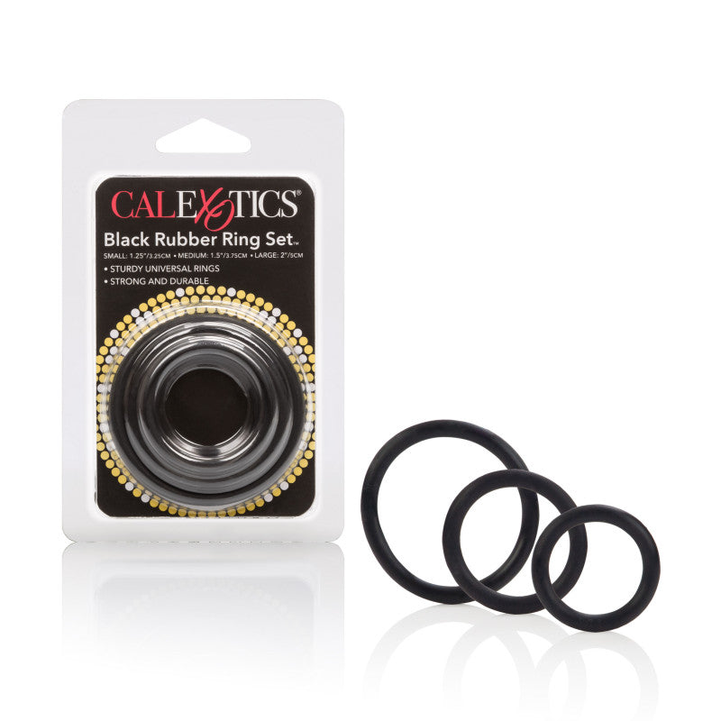 Rubber Ring Black 3pc Set