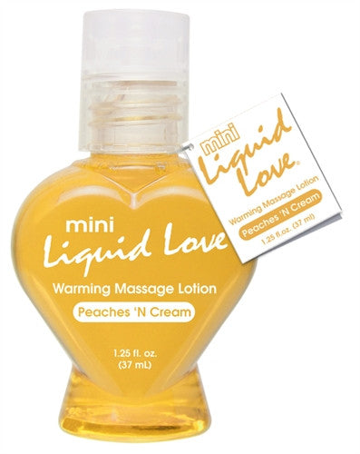 Mini Liquid Love Peaches and Cream Warming Massage 1.25oz Lotion
