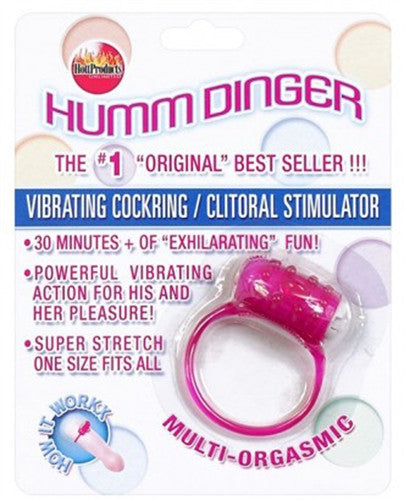 Humm Dinger Vibrating  Ring  Stimulator Purple