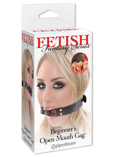 Fetish Fantasy Series Beginners Open Mouth Gag - Black