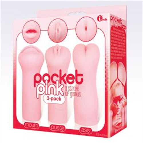 Pocket Pink Masturbator Trio