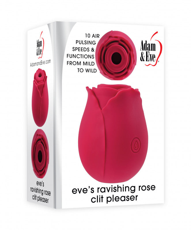 Eve&#39;s Ravishing Rose Clit Pleaser - Red