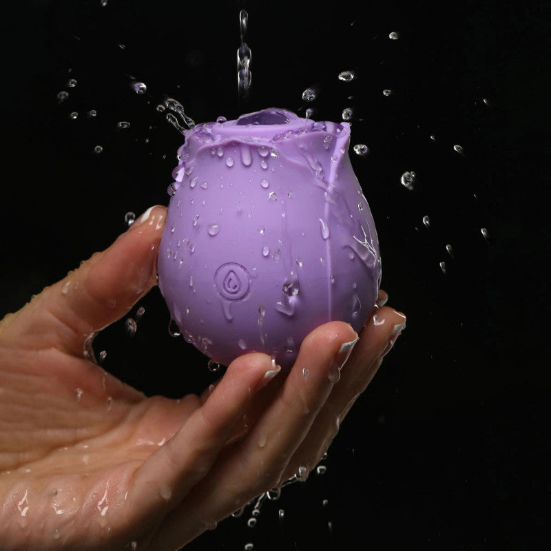 Bloomgasm Wild Rose 10x Suction  Stimulator -  Purple