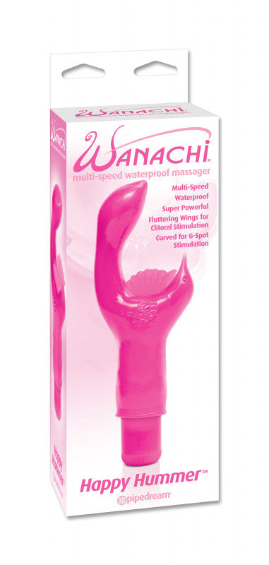 Mini-Multi Wanachi Happy Hummer Multi-Speed Waterproof Massager - Pink