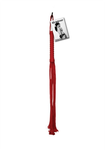 Sex and Mischief Red Rope Flogger