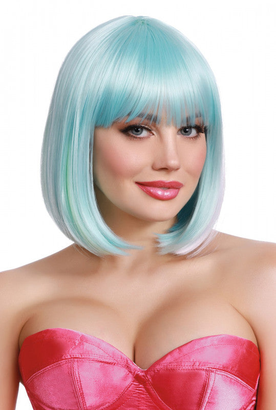 Dream Hidden Rainbow Light Blue/pink/yellow/ Lavender Bob Wig