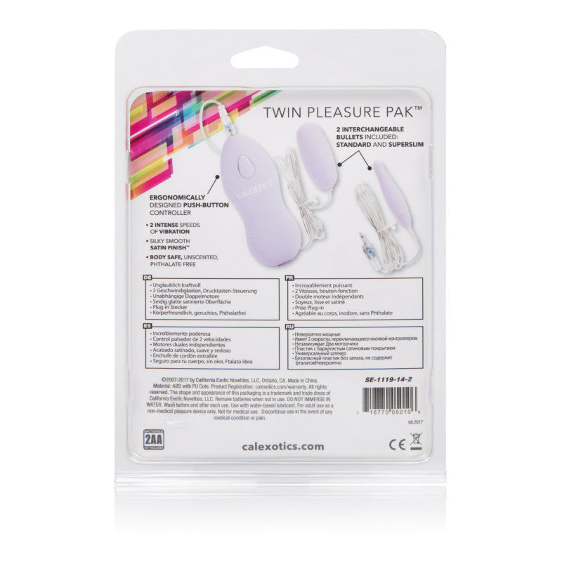 Twin Pleasure Pak Bullets Purple