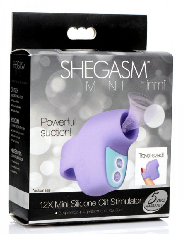 Shegasm Mini 12x Mini Silicone  Stimulator - Purple