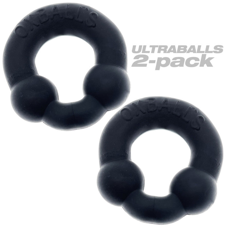 Ultraballs 2- Piece  Ring Set - Night Black