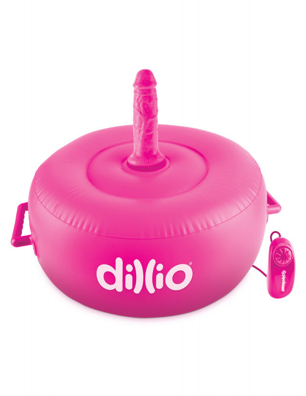 Dillio Vibrating Inflatable Hot Seat - Pink
