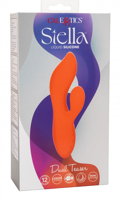 Stella Liquid Silicone Dual Teaser - Orange