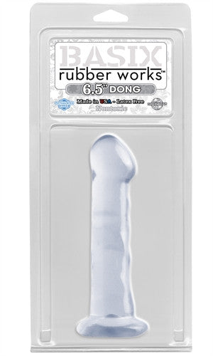 Basix Rubber Works 6.5-Inch  With Suction Cup - Clear