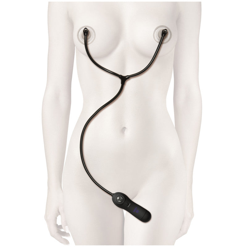 Merci Swell – Auto Vibrating Nipple Sucker Cups – Black