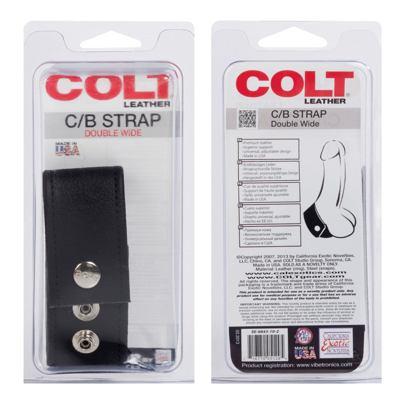 Colt Double Wide Leather Strap