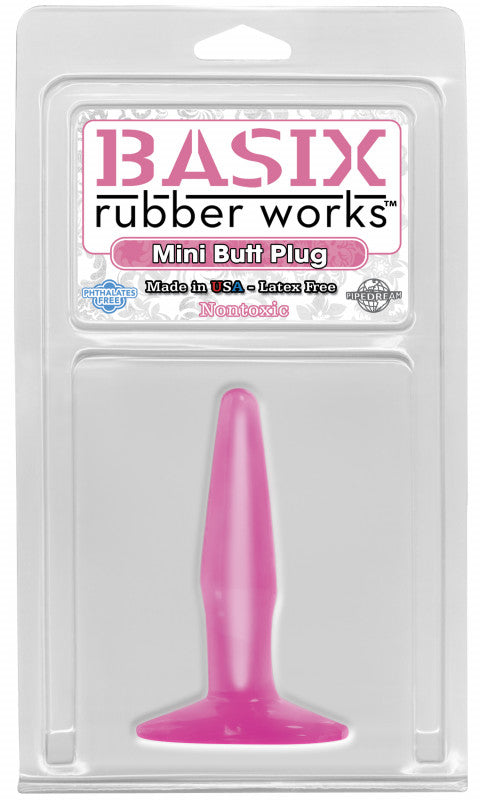 Basix Mini Butt Plug Pink