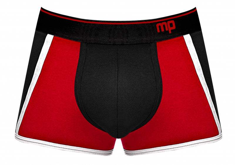 Retro Sport Panel Short- X-Large - Black/ Red