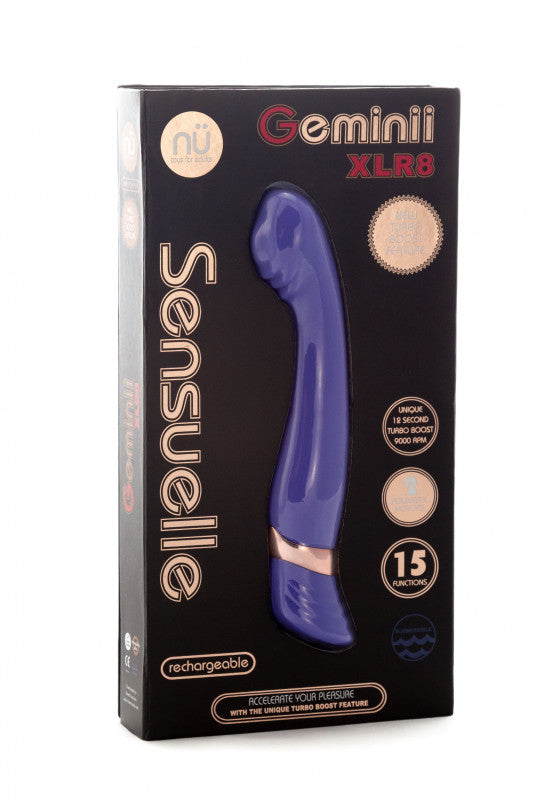 Sensuelle Gemini Xlr8 14f Double Motor Vibe - Ultra Violet