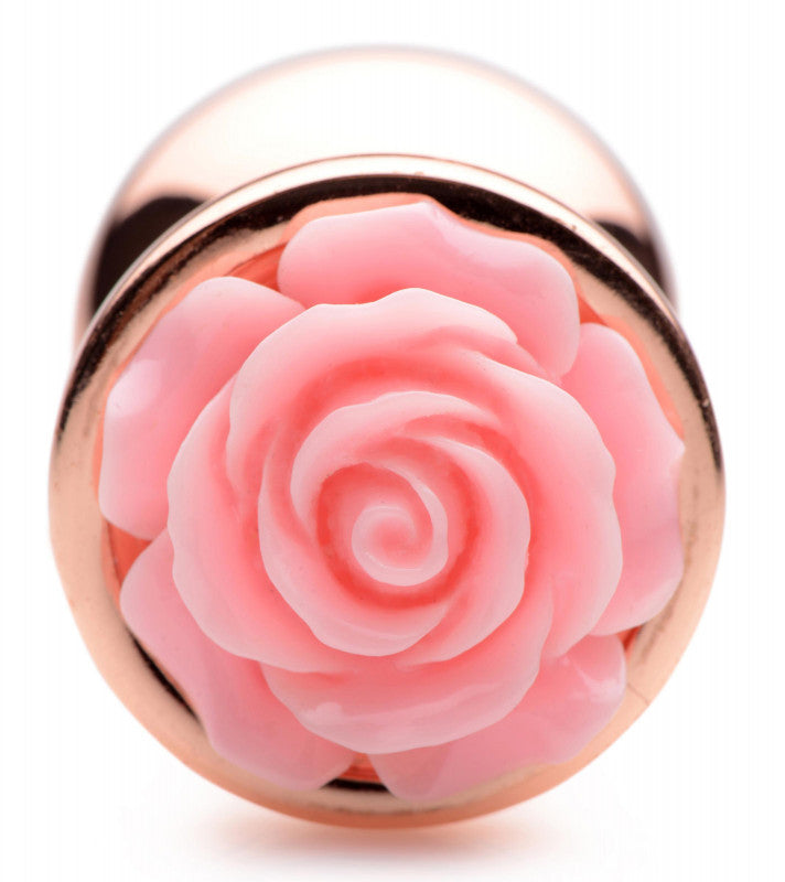 Pink Rose Gold Anal Plug - Medium