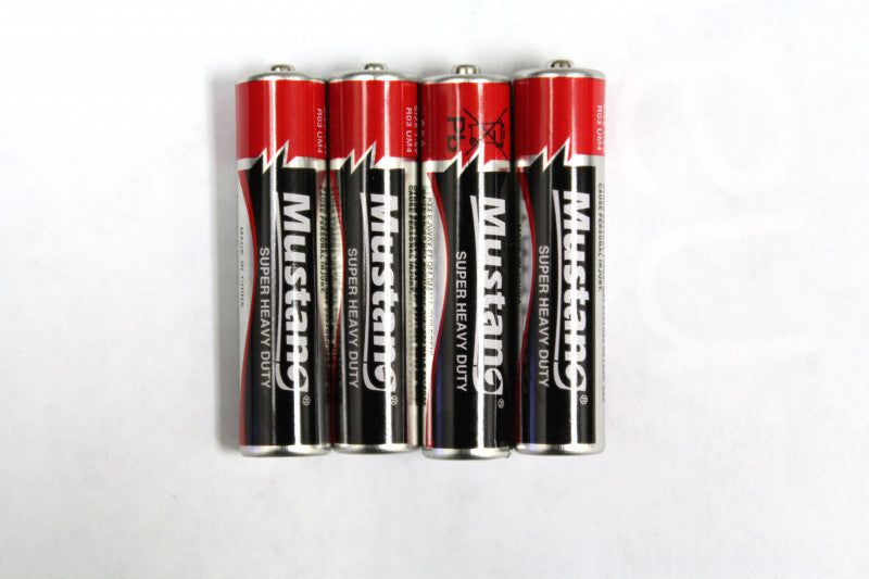 Mustang Batteries AAA 4 Pack - Super Heavy Duty