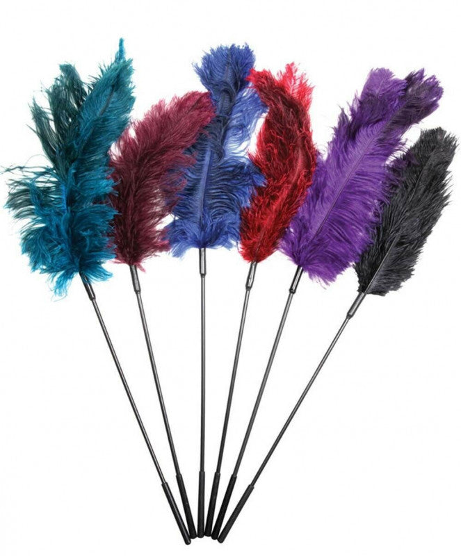 Sex and Mischief Assorted Feather Ticklers - 18 Pieces Display