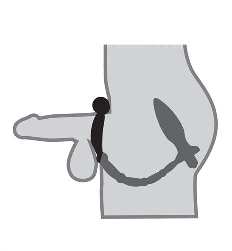 Anal Fantasy Collection Ass-Kicker With  Ring - Black