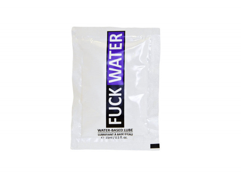 F Water .5oz Water Based Lubricant Pillow Pack