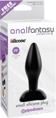 Anal Fantasy Collection  Small Silicone Plug - Black
