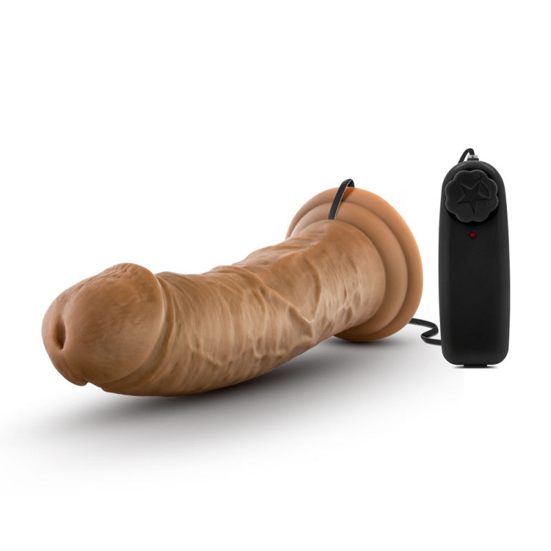 Dr. Skin - Dr. Joe - 8 Inch Vibrating  With  Suction Cup - Mocha