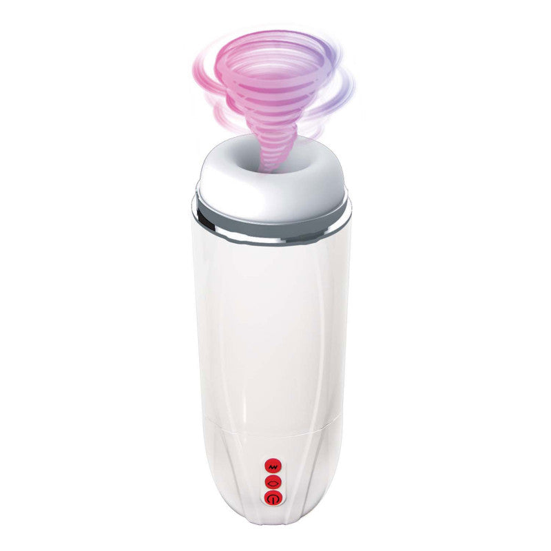 Vibrating Mega Masturbator - White