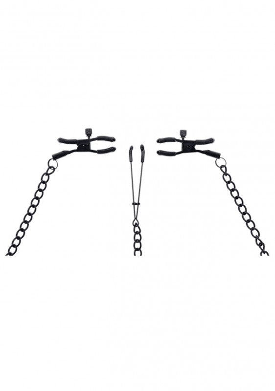 Saffron Nipple to Clit Set - Black