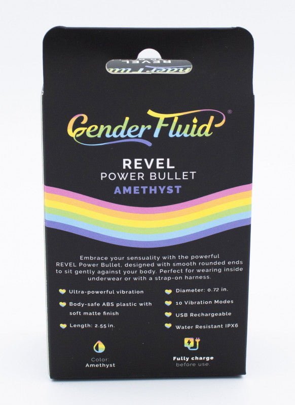 Gender Fluid Revel Power Bullet  - Amethyst  Purple