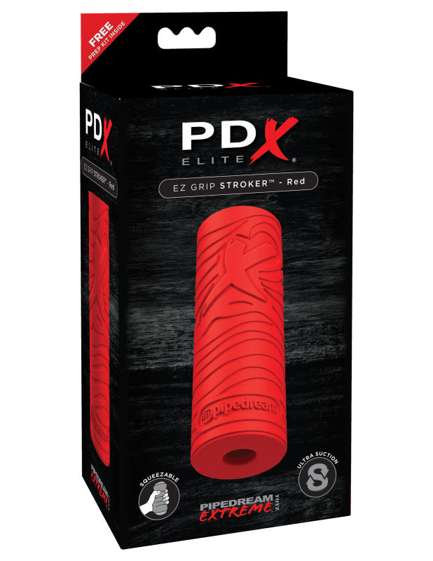 Pdx Elite Ez Grip Stroker Red