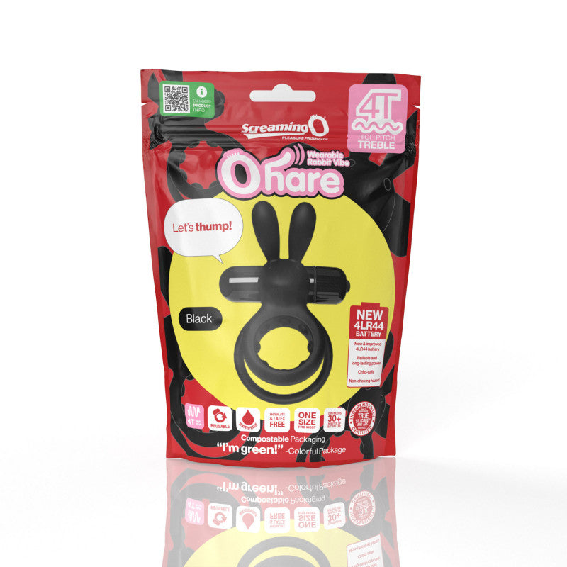 Screaming O 4t - Ohare Wearable Rabbit Vibe -  Black