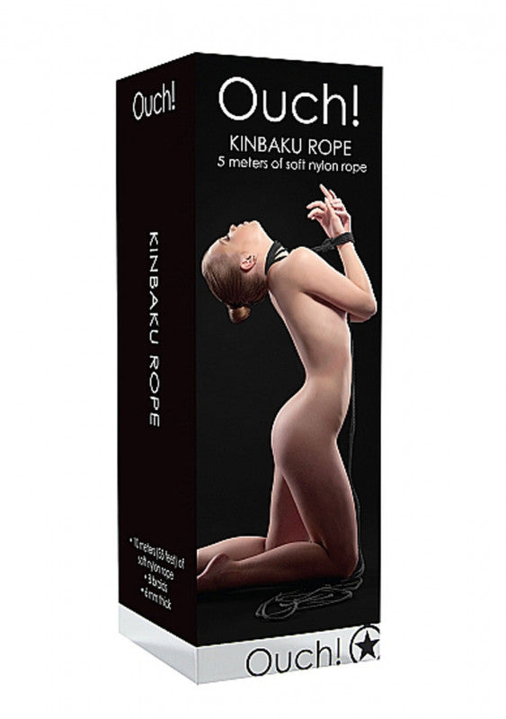 Kinbaku Rope 5 Meters of Soft Nylon Rope - Black