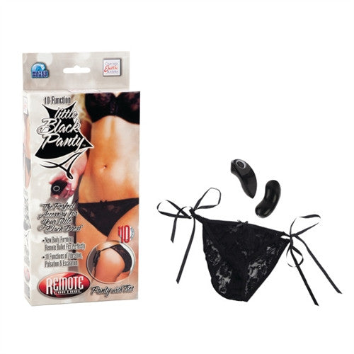 Remote Control 10-Function Little Black Panty - Panty